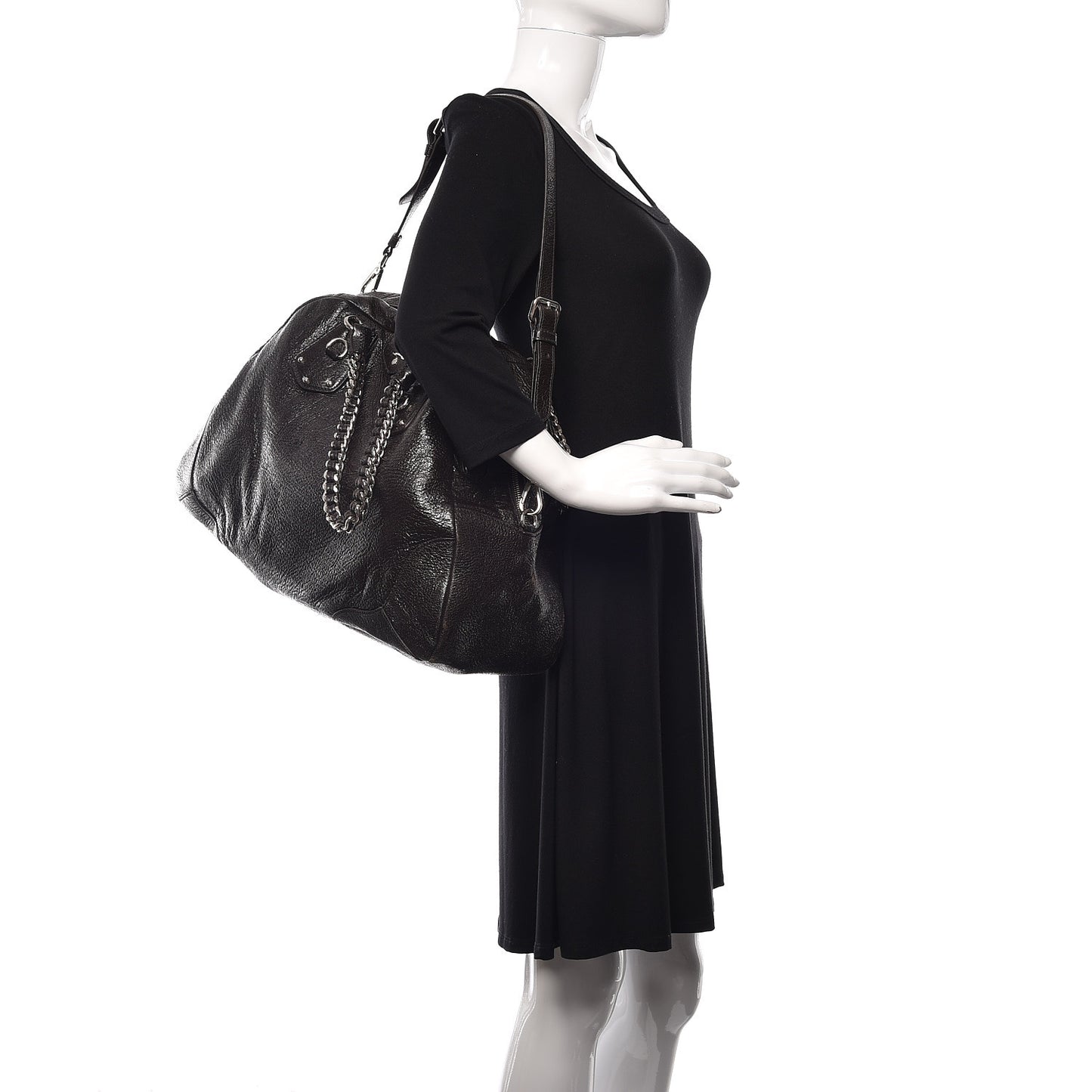 Cervo Lux Bauletto Tote Ebano