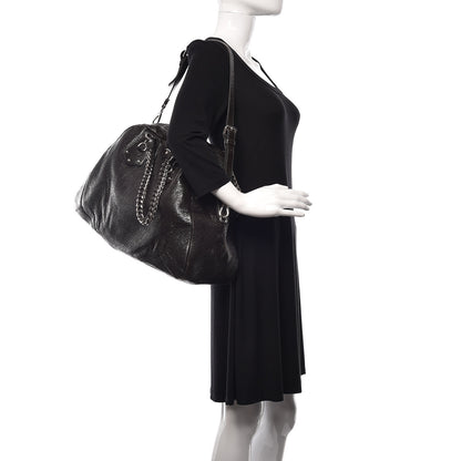 Prada Cervo Lux Bauletto Tote Ebano 2 of 18