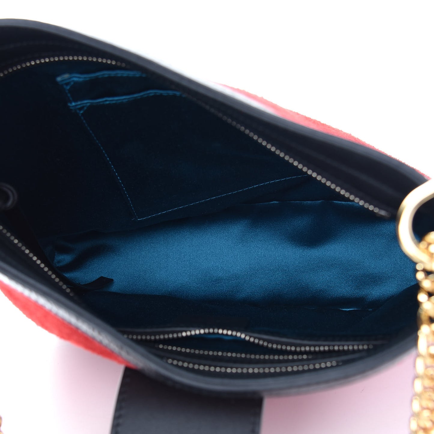 Suede Patent Medium Dionysus Bucket Bag Red