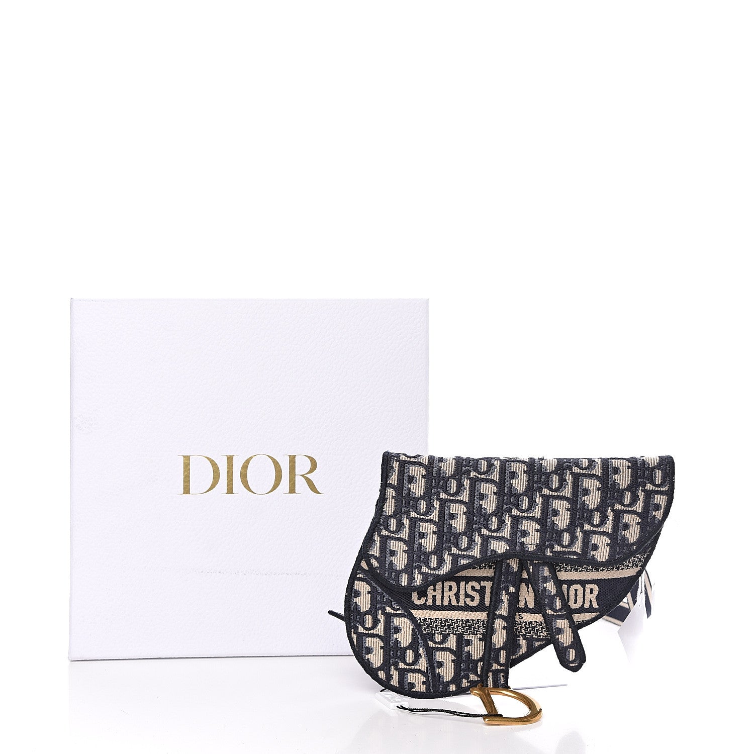 Christian Dior Oblique Saddle Pouch Blue 11 of 11