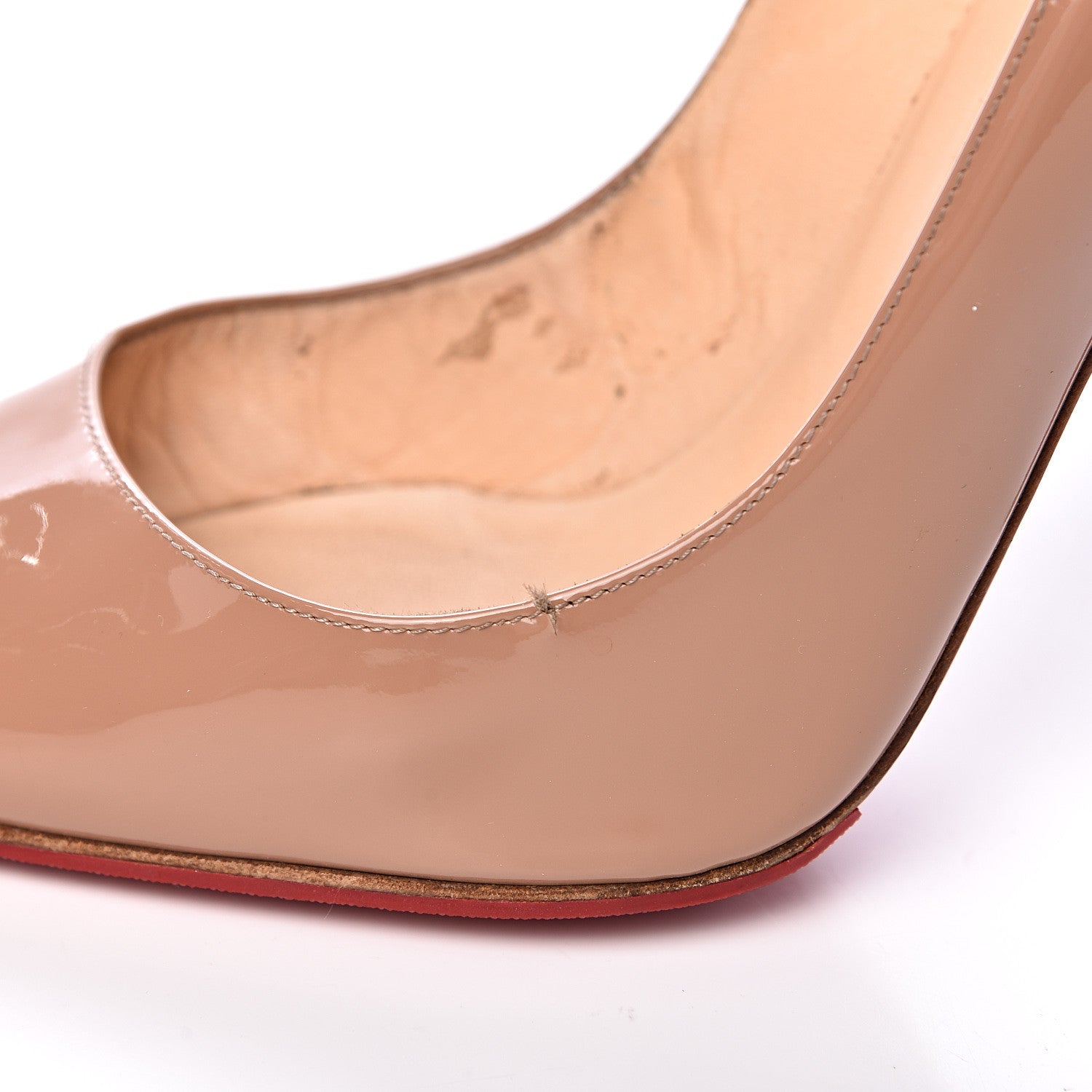 Christian Louboutin Patent Pigalle 120 Pumps 40.5 Nude 11 of 14