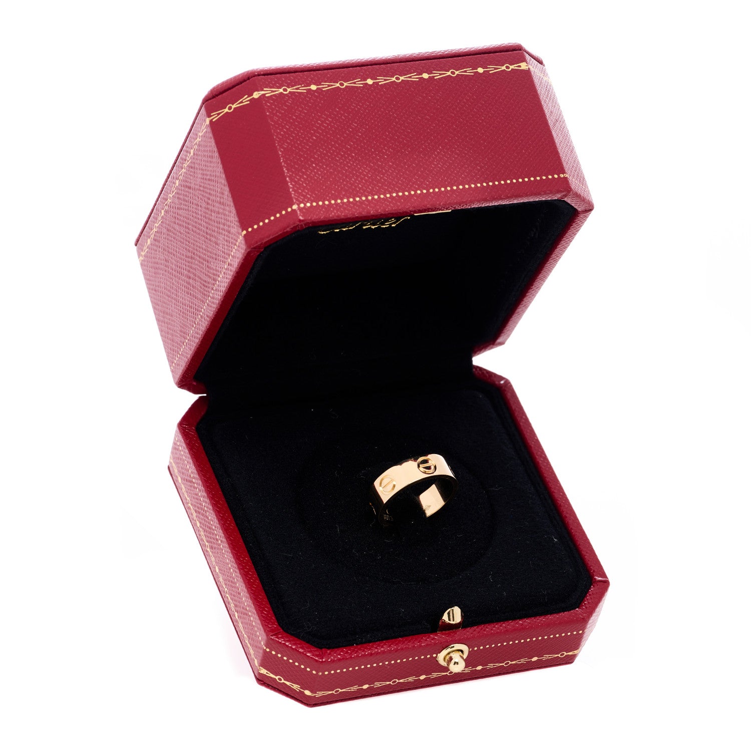 Cartier 18K Yellow Gold 5.5mm LOVE Ring 48 4.5 5 of 5