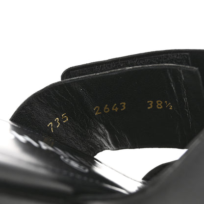 Chanel Lambskin CC Flat Sandals 38.5 Black 9 of 13