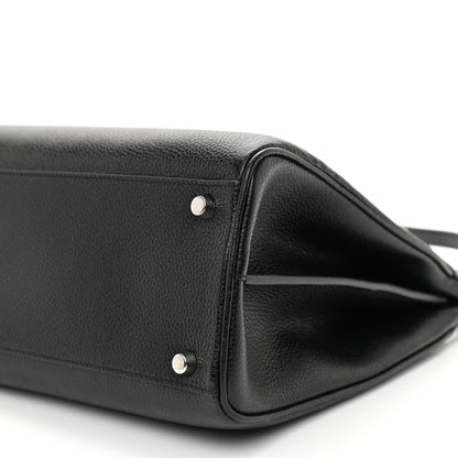 Gucci Grainy Calfskin Medium Zumi Top Handle Bag Black 8 of 8