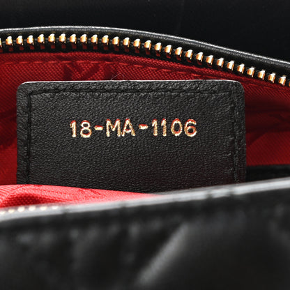 Christian Dior Lambskin Cannage Medium Lady Dior Black 7 of 10