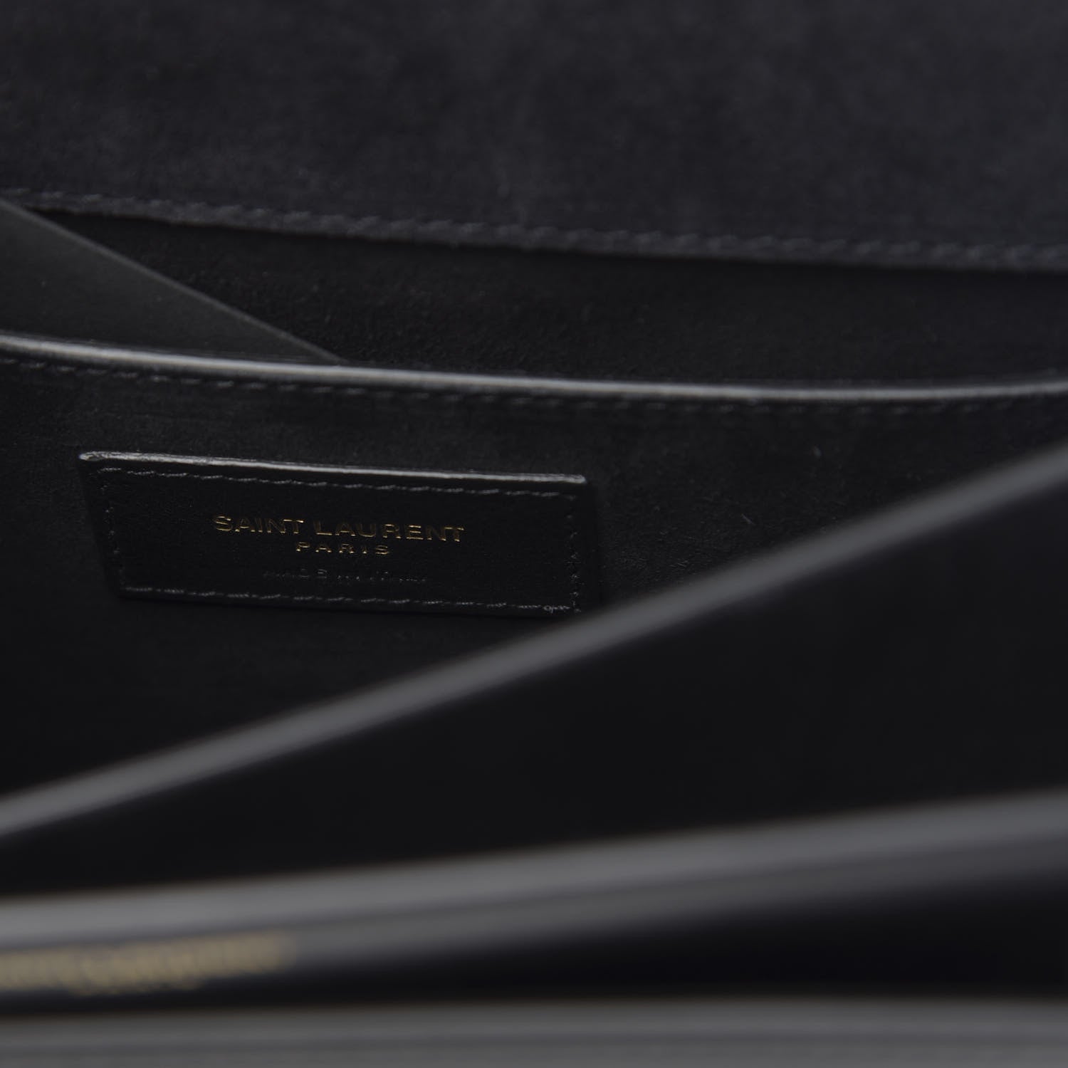 Saint Laurent Calfskin Rock Star Patchwork Medium Monogram Sunset Black 6 of 10