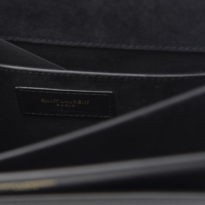 Saint Laurent Calfskin Rock Star Patchwork Medium Monogram Sunset Black 6 of 10