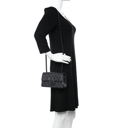 Chanel Lambskin Quilted Mini Rectangular Flap So Black 2 of 11