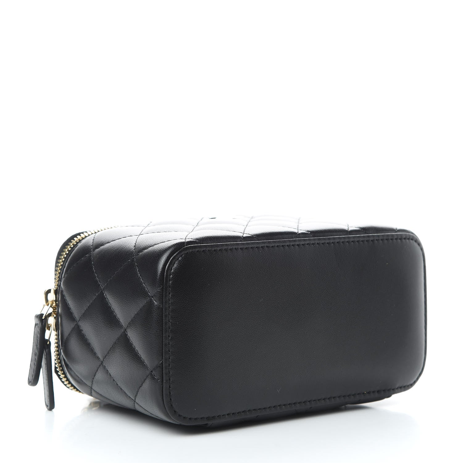 Chanel Lambskin Quilted Small Vanity Case With Chain Black 4 of 10