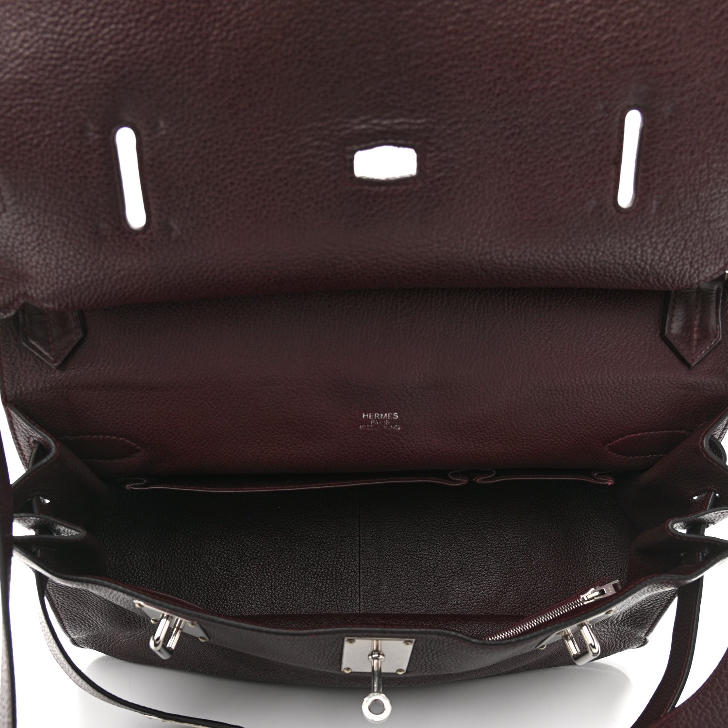 Hermes Taurillon Clemence Jypsiere 34 Prune 5 of 13