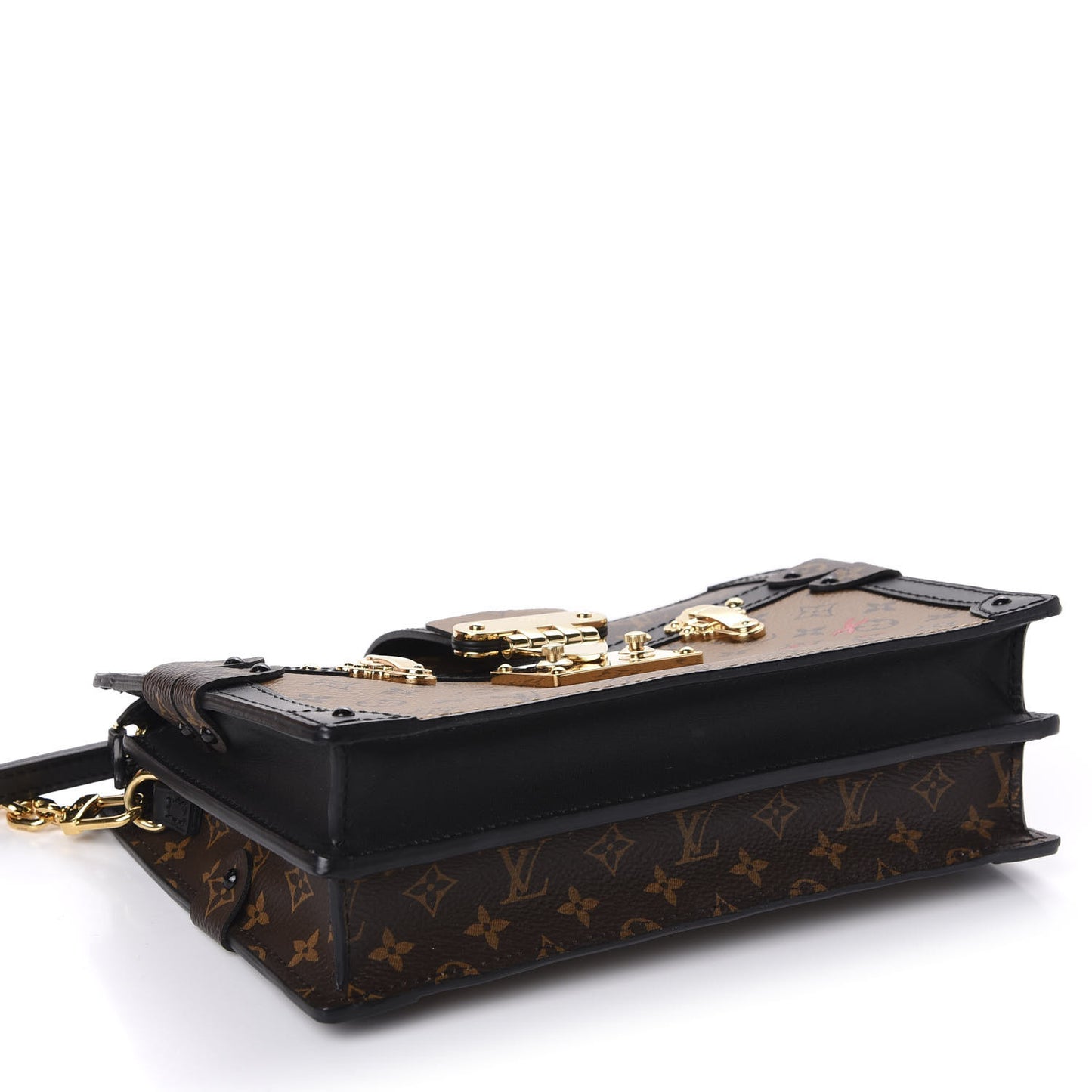 Reverse Monogram Trunk Clutch