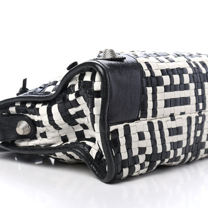 Balenciaga Agneau Lattice Woven Giant 21 City Black White 8 of 11