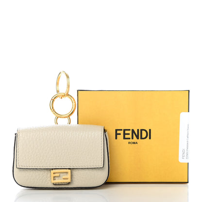 Fendi Cuoio Romano Micro Baguette Charm Latte 8 of 8
