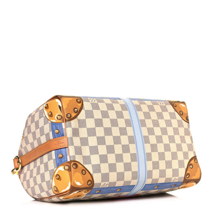 Louis Vuitton Damier Azur Summer Trunks Speedy Bandouliere 30 4 of 13
