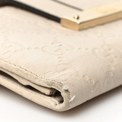 Gucci Guccissima Ladies Web Long Wallet Off White 8 of 18