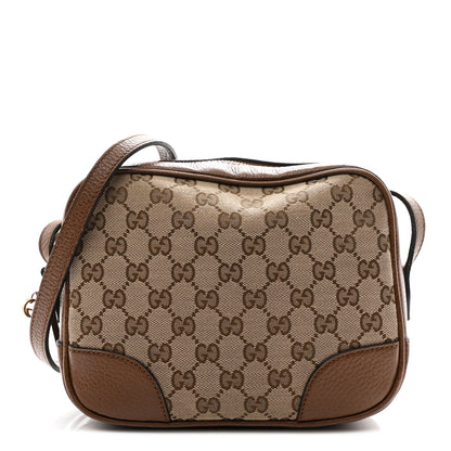 Gucci Monogram Mini Bree Messenger Bag Beige Tabacco 1 of 10