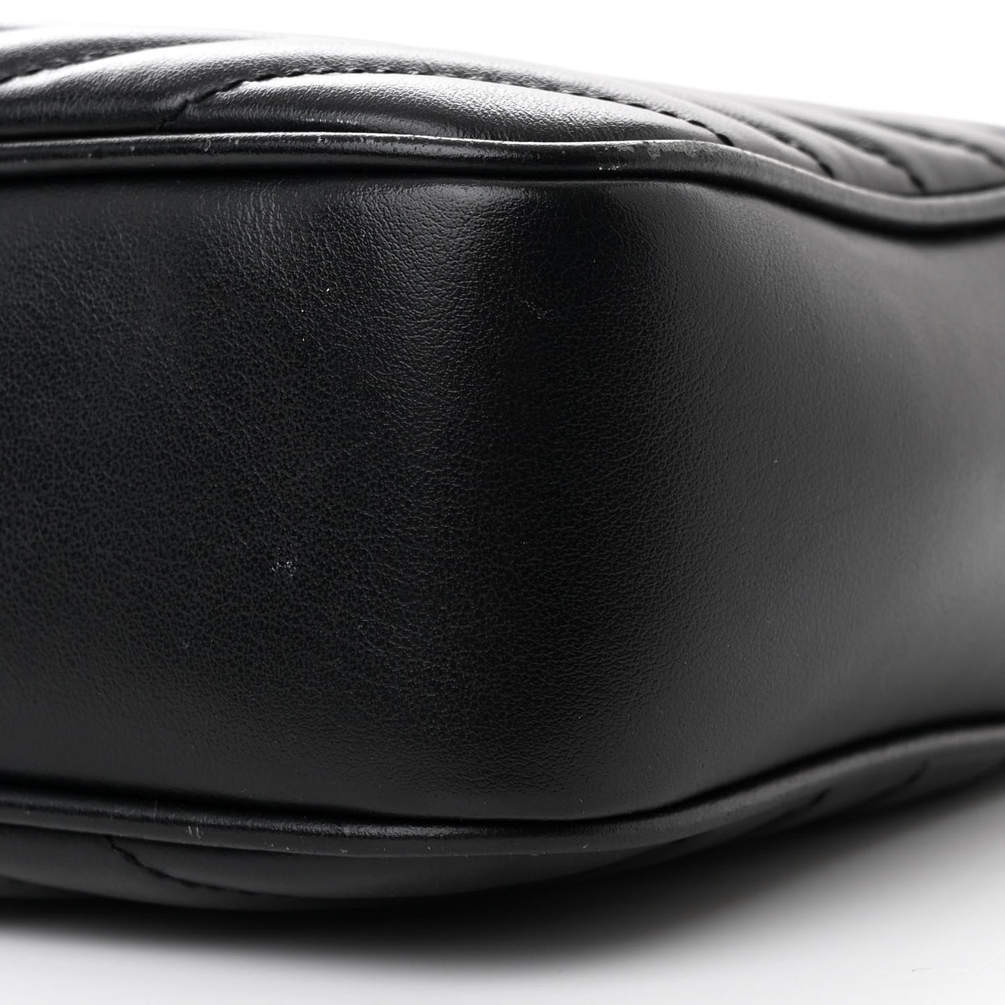 Calfskin Matelasse Monogram Monochrome Lou Camera Bag Black