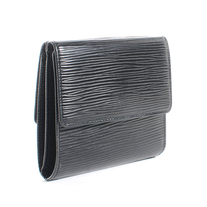 Louis Vuitton Epi Porte-Monnaie Tresor Wallet Black 3 of 7
