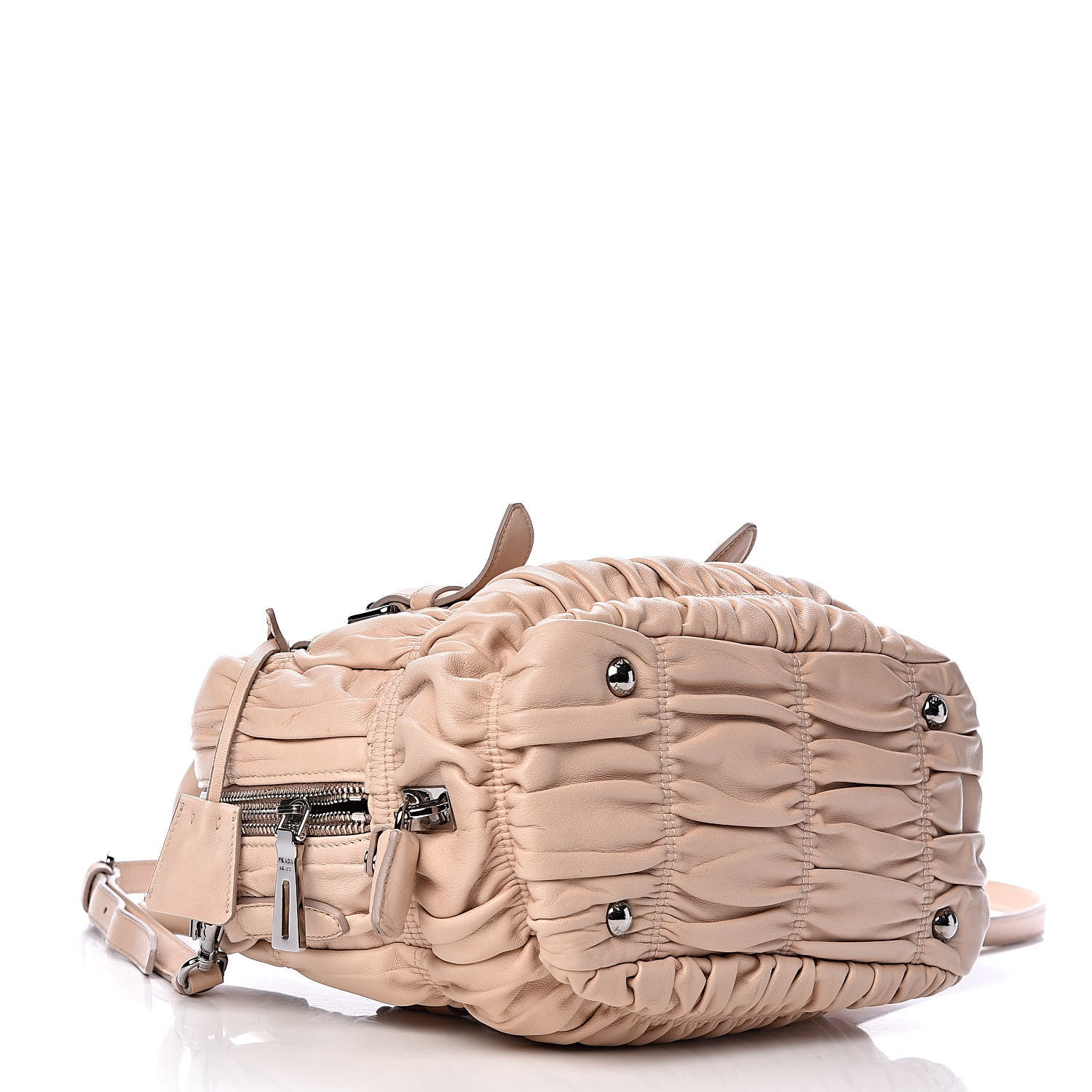 Prada Nappa Gaufre Dome Satchel Cipria 4 of 13
