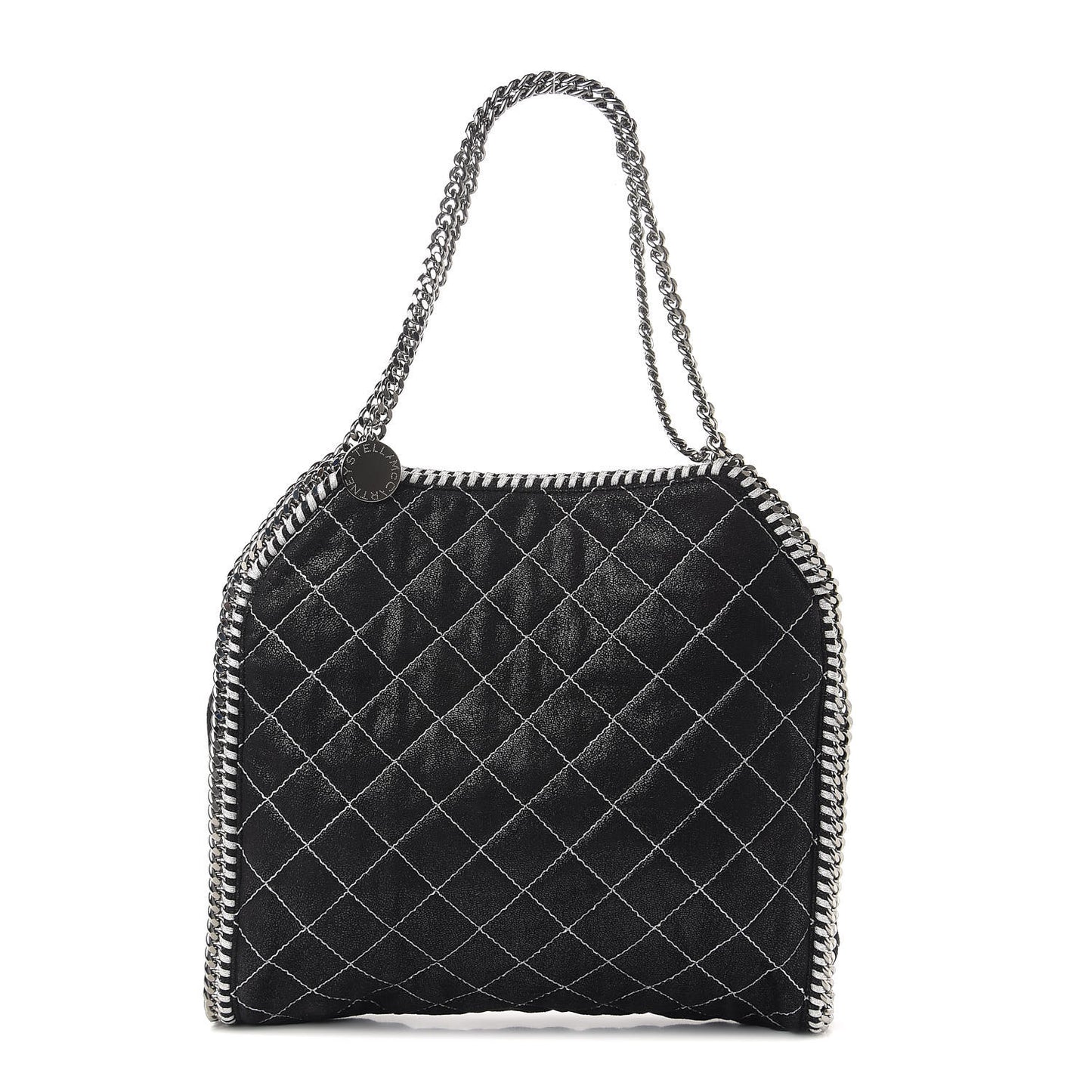 Shaggy Deer Quilted Small Falabella Black