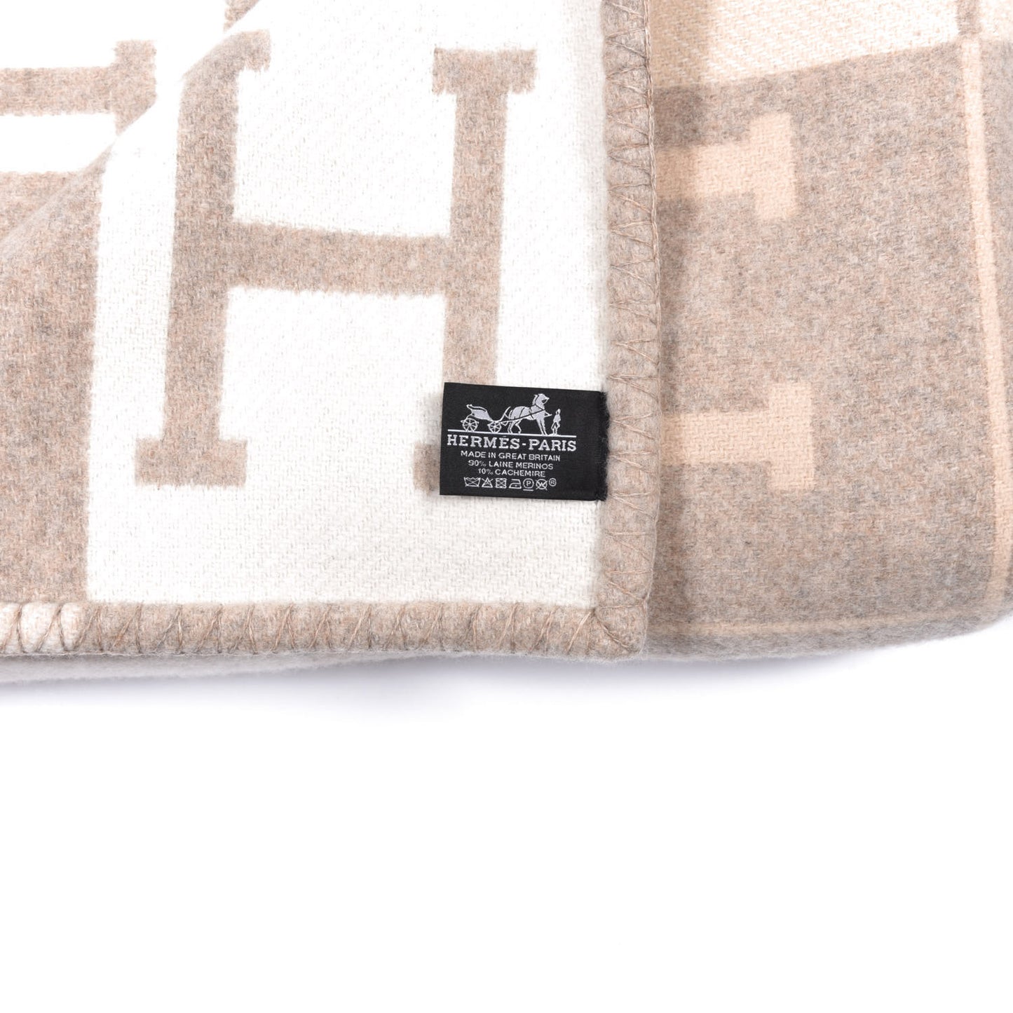 Wool Cashmere Avalon III Blanket Coco Camomille