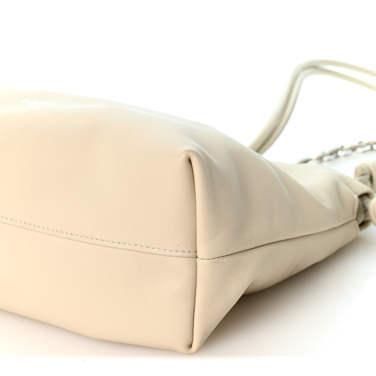 Loewe Mellow Nappa Medium Donut Chain Flamenco Knot Clutch Sea Salt 10 of 10