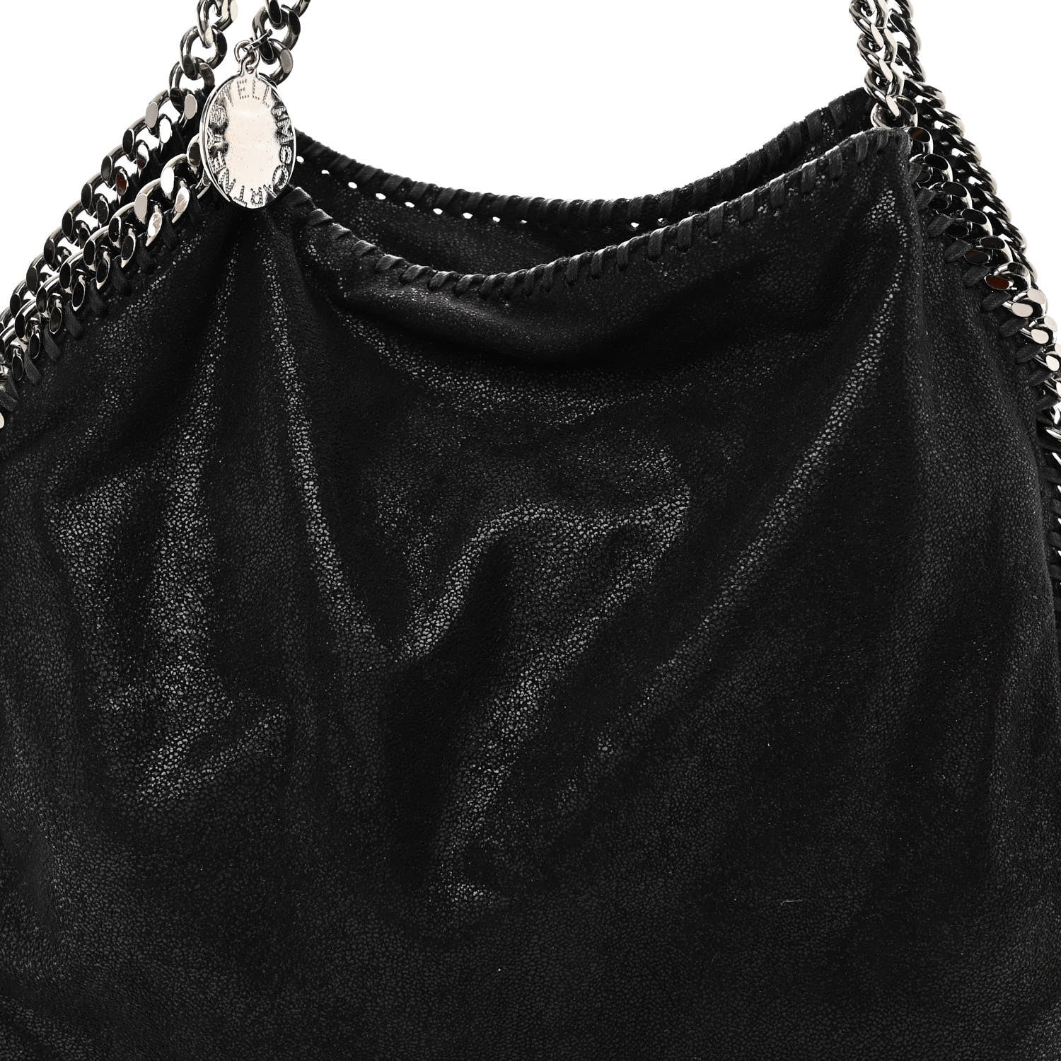 Stella McCartney Shaggy Deer Falabella Fold Over Tote Black 7 of 9