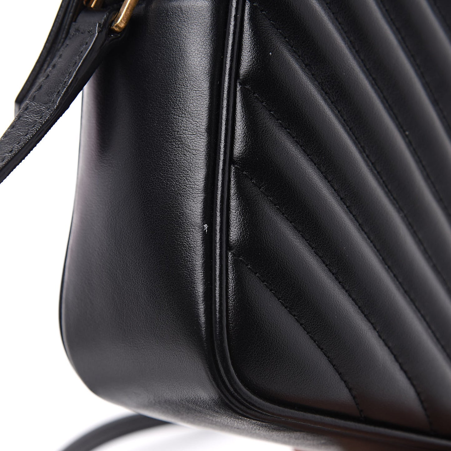 Calfskin Matelasse Monogram Lou Camera Bag Black