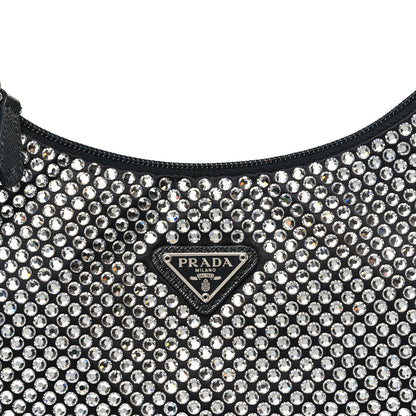 Prada Satin Crystal Mini Re-Edition 2000 Bag Cristal 8 of 10