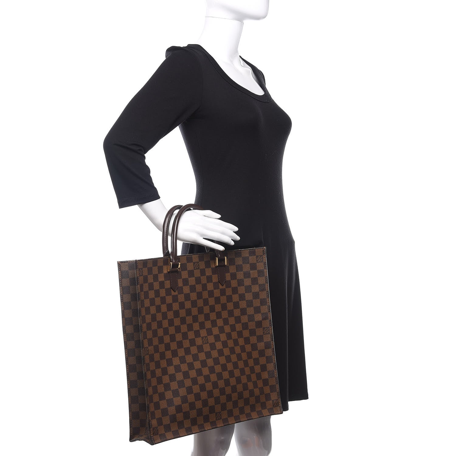 Louis Vuitton Damier Ebene Sac Plat 2 of 9
