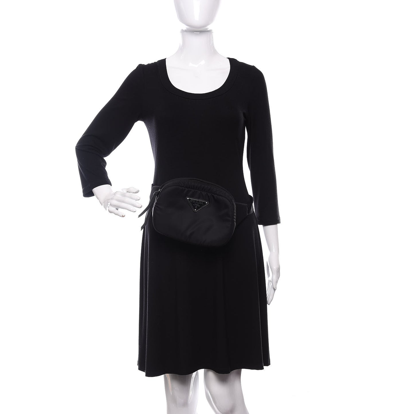 Tessuto Nylon Belt Bag Black