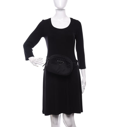 Prada Tessuto Nylon Belt Bag Black 2 of 9