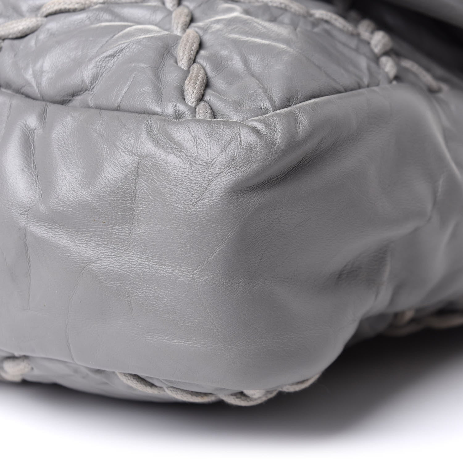 Chanel Calfskin Ultra Stitch Oversized Flap Grey 9 of 10