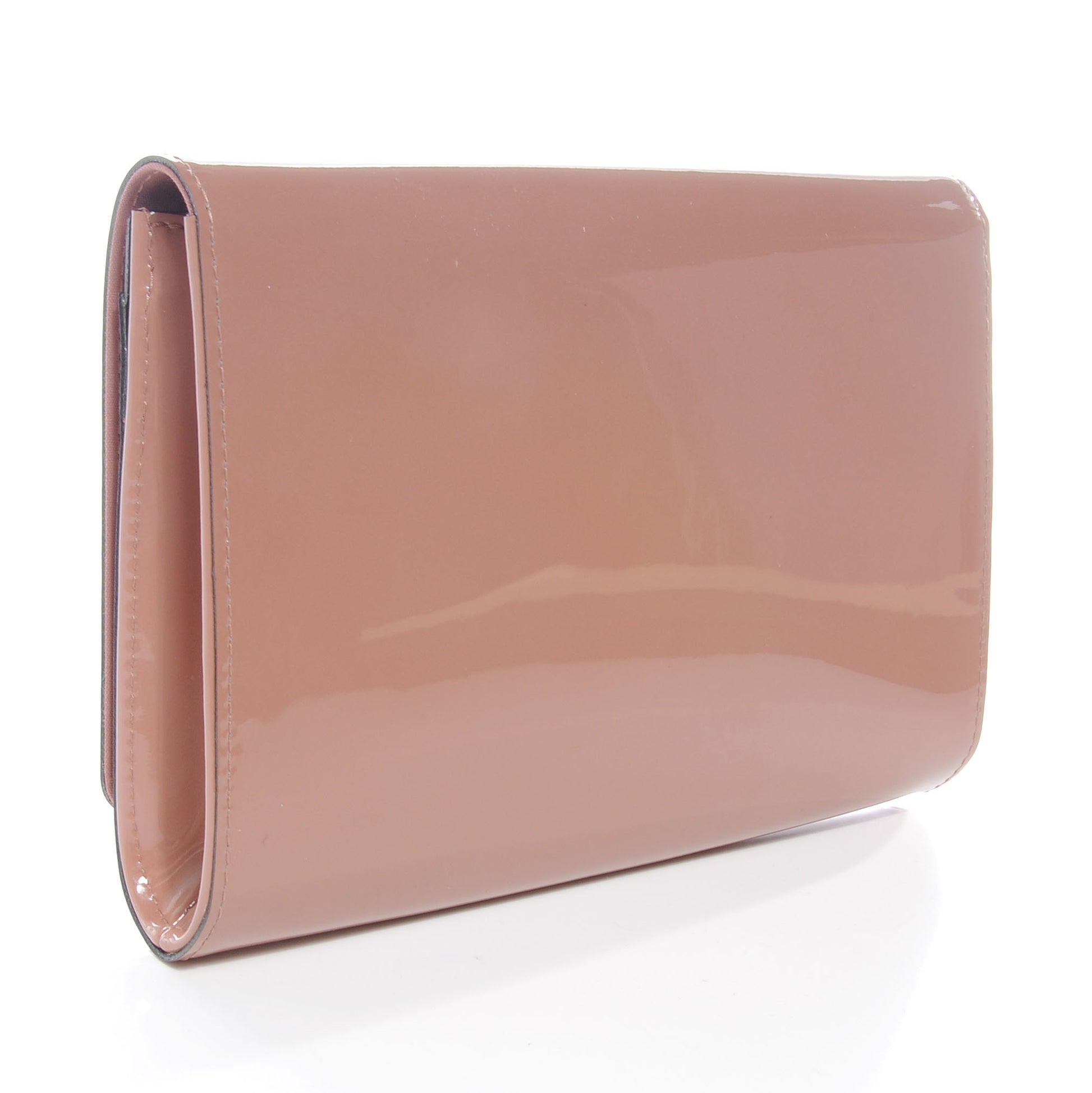 Louis Vuitton Vernis New Sobe Clutch Rose Velours 3 of 8