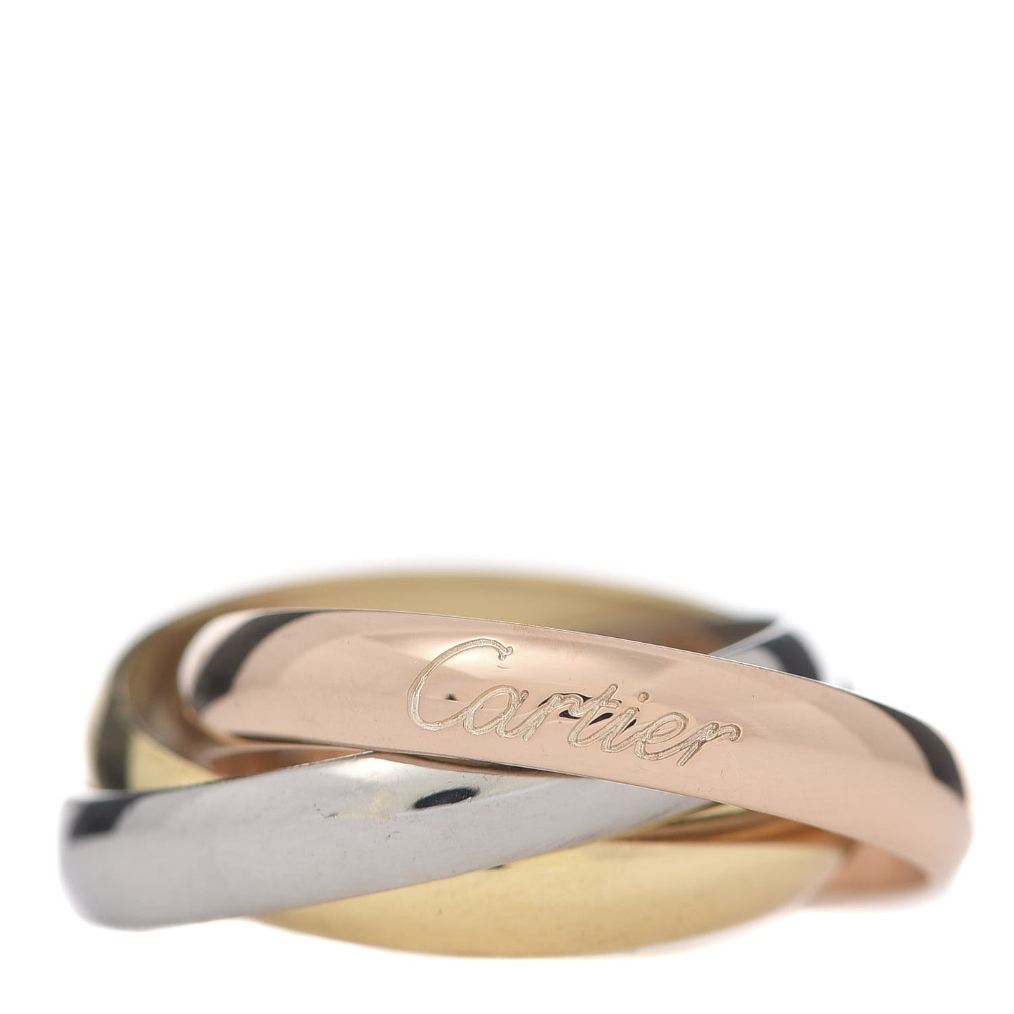 18K Pink Yellow White Gold Classic Trinity Ring 52 6
