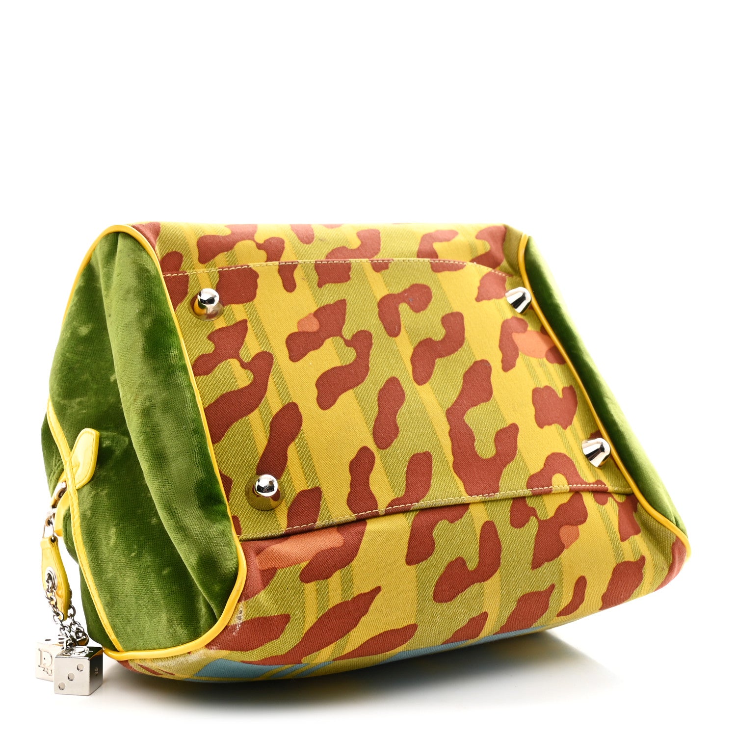 Christian Dior Leopard Canvas Gambler Dice Bowler Multicolor 4 of 10