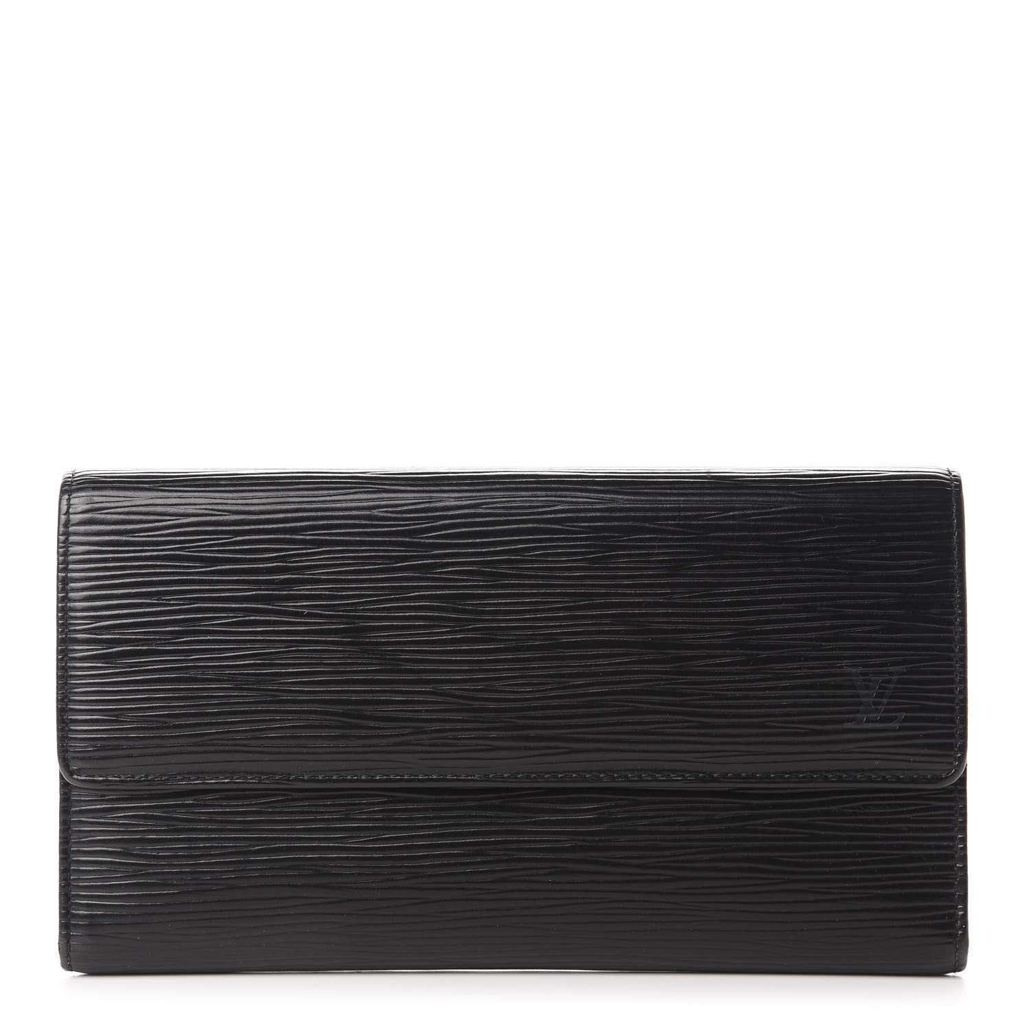 Louis Vuitton Epi Porte Tresor International Wallet Black 1 of 8