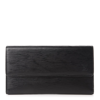 Louis Vuitton Epi Porte Tresor International Wallet Black 1 of 8