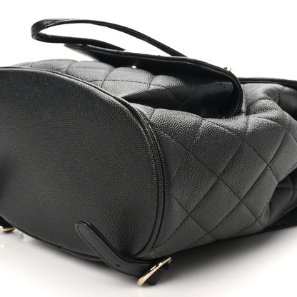Chanel Caviar Quilted Backpack Bag Black 10 of 11