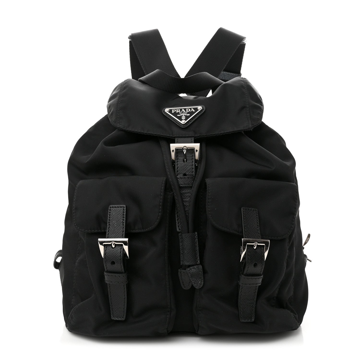 Prada Tessuto Nylon Vela Small Backpack Black 1 of 9