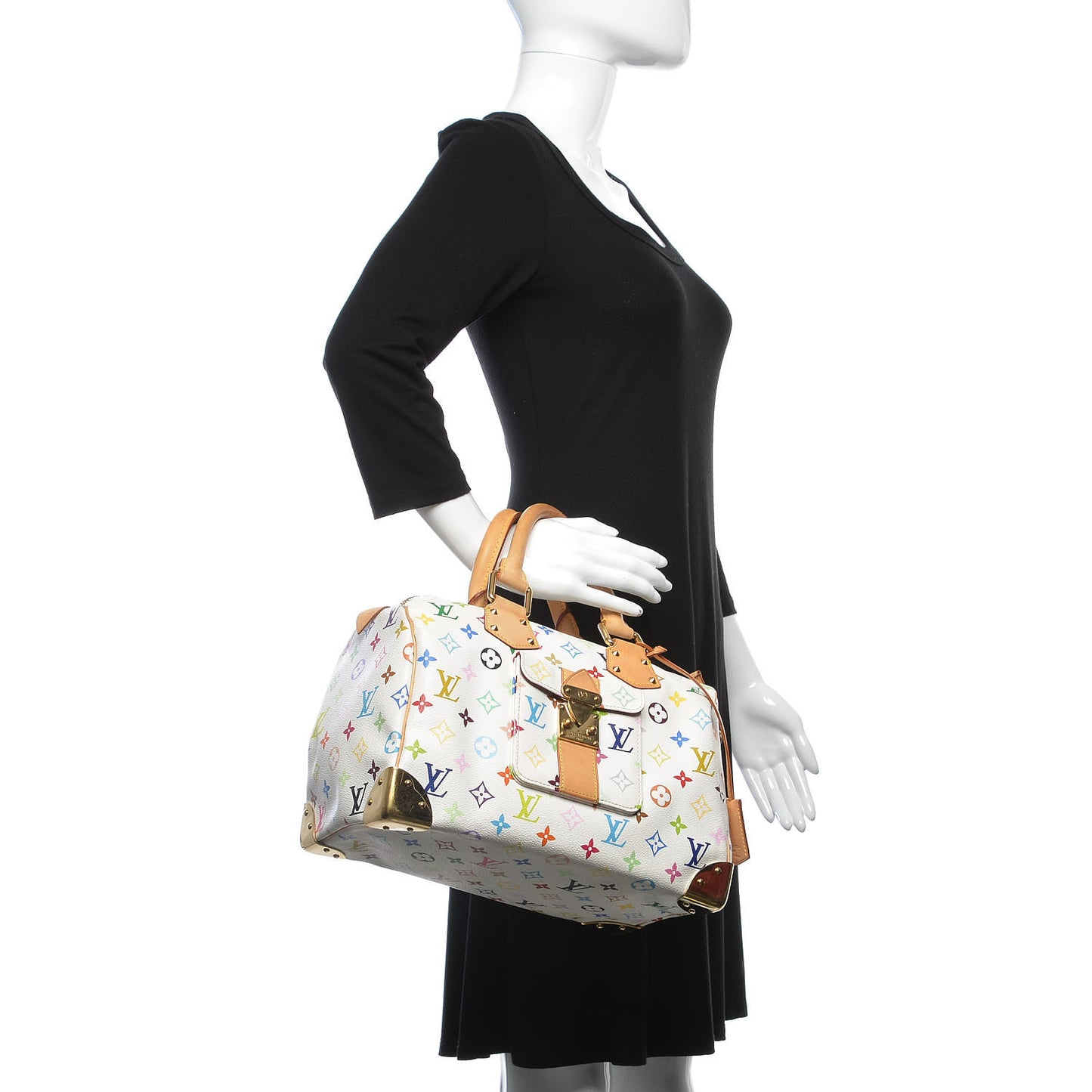 Monogram Multicolor Speedy 30 White