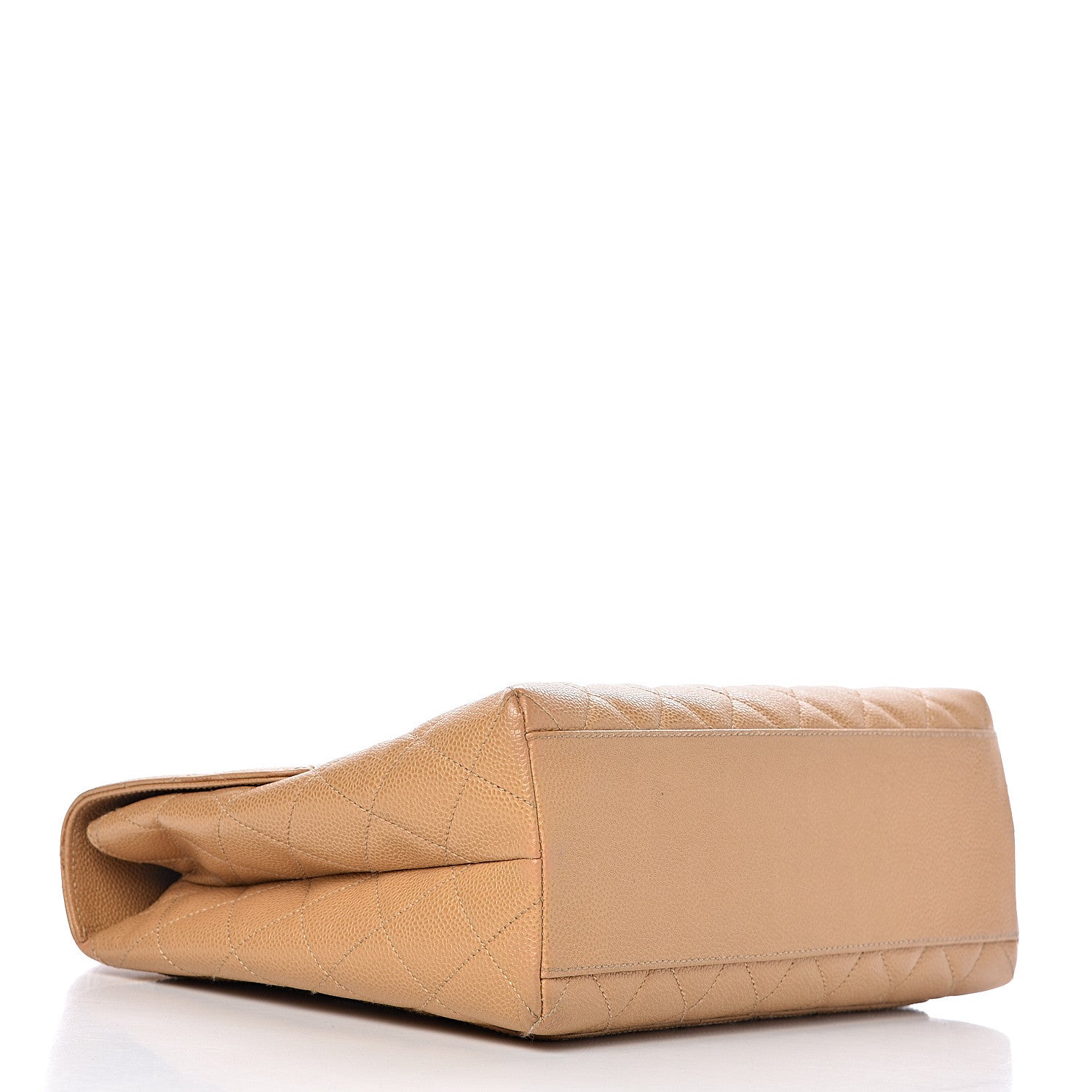 Chanel Caviar Quilted Jumbo Kelly Flap Beige 4 of 17