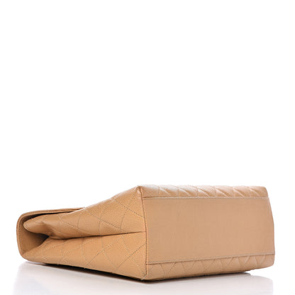 Chanel Caviar Quilted Jumbo Kelly Flap Beige 4 of 17