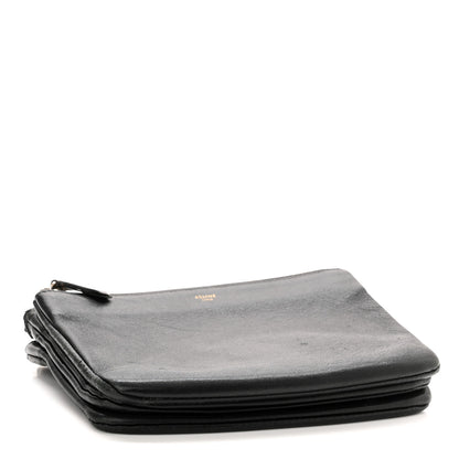 Celine Lambskin Small Trio Crossbody Bag Black 4 of 14