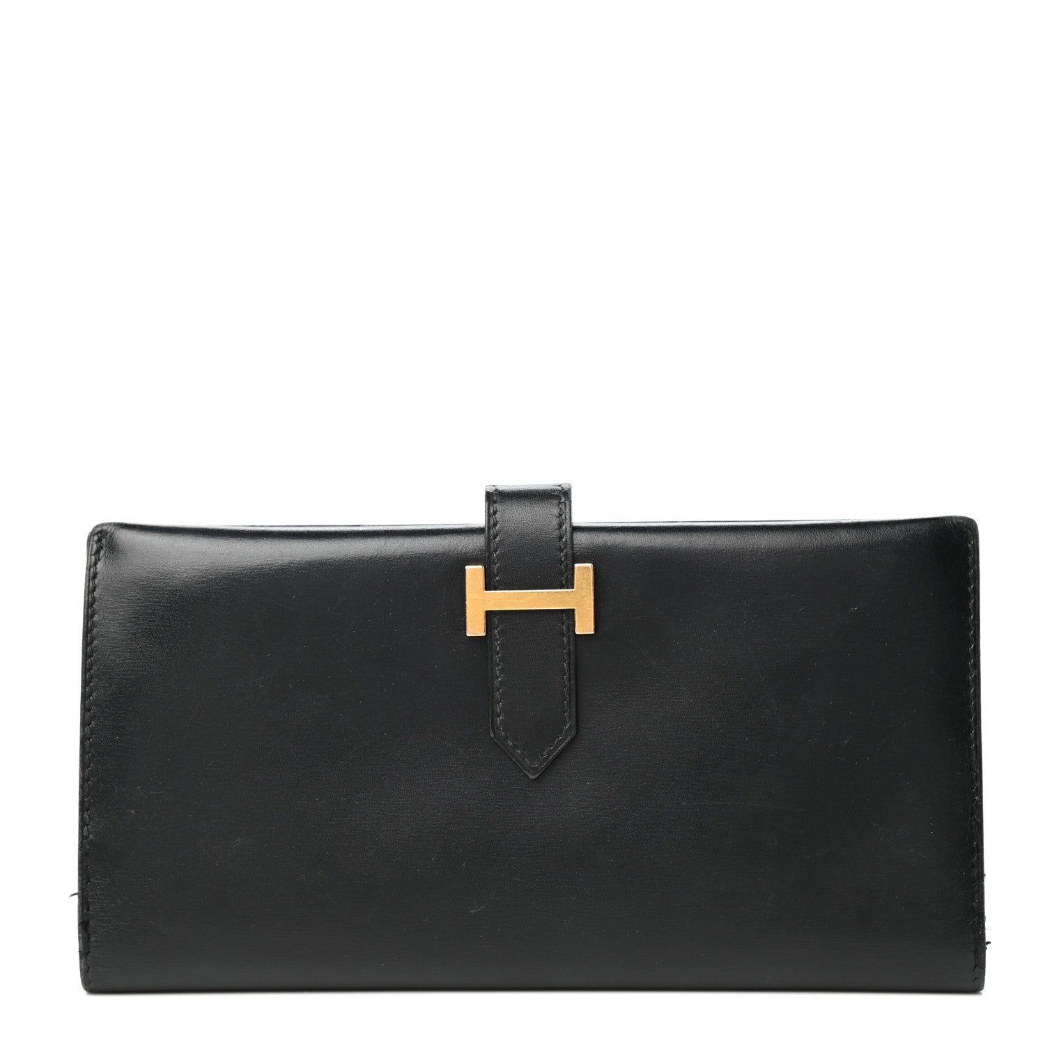 Hermes Box Bearn Wallet Black 1 of 8