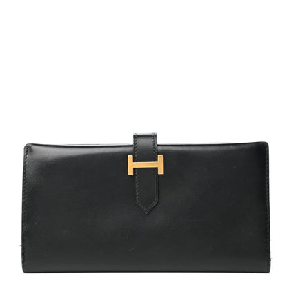 Hermes Box Bearn Wallet Black 1 of 8