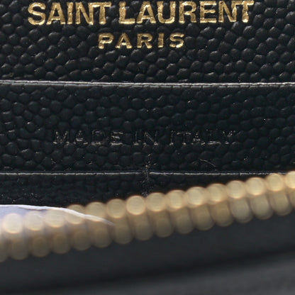 Saint Laurent Grain De Poudre Classic Monogram Kate Tassel Chain Wallet Black 6 of 9