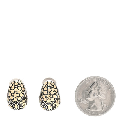 John Hardy Sterling Silver 18K Yellow Gold Buddha Belly Earrings 2 of 6