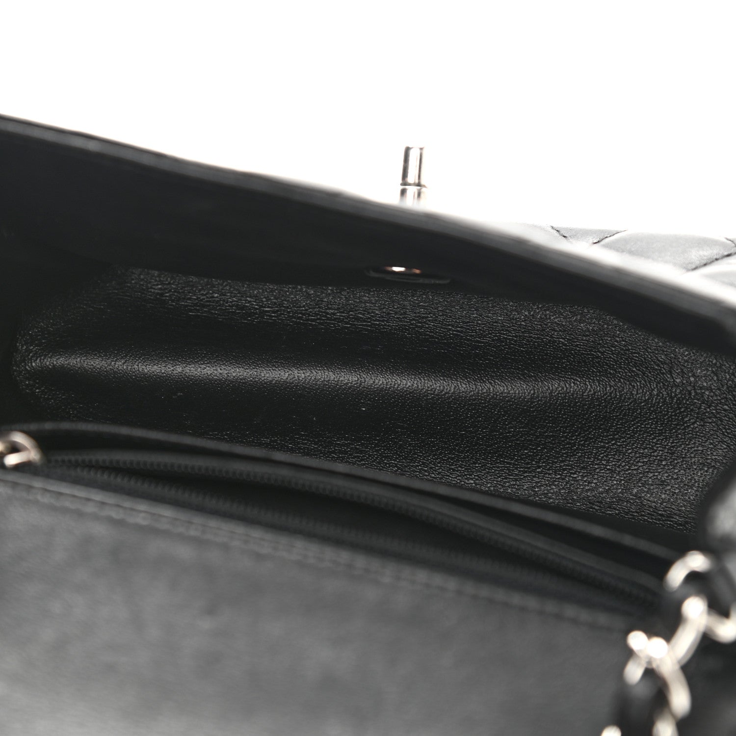 Chanel Lambskin Quilted Mini Square Flap Black 5 of 11