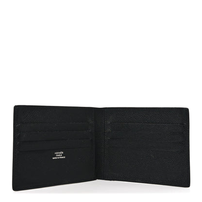 Hermes Epsom Citizen Twill Compact Wallet Black 5 of 7